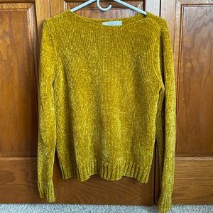 Loft chenille yellow sweater
